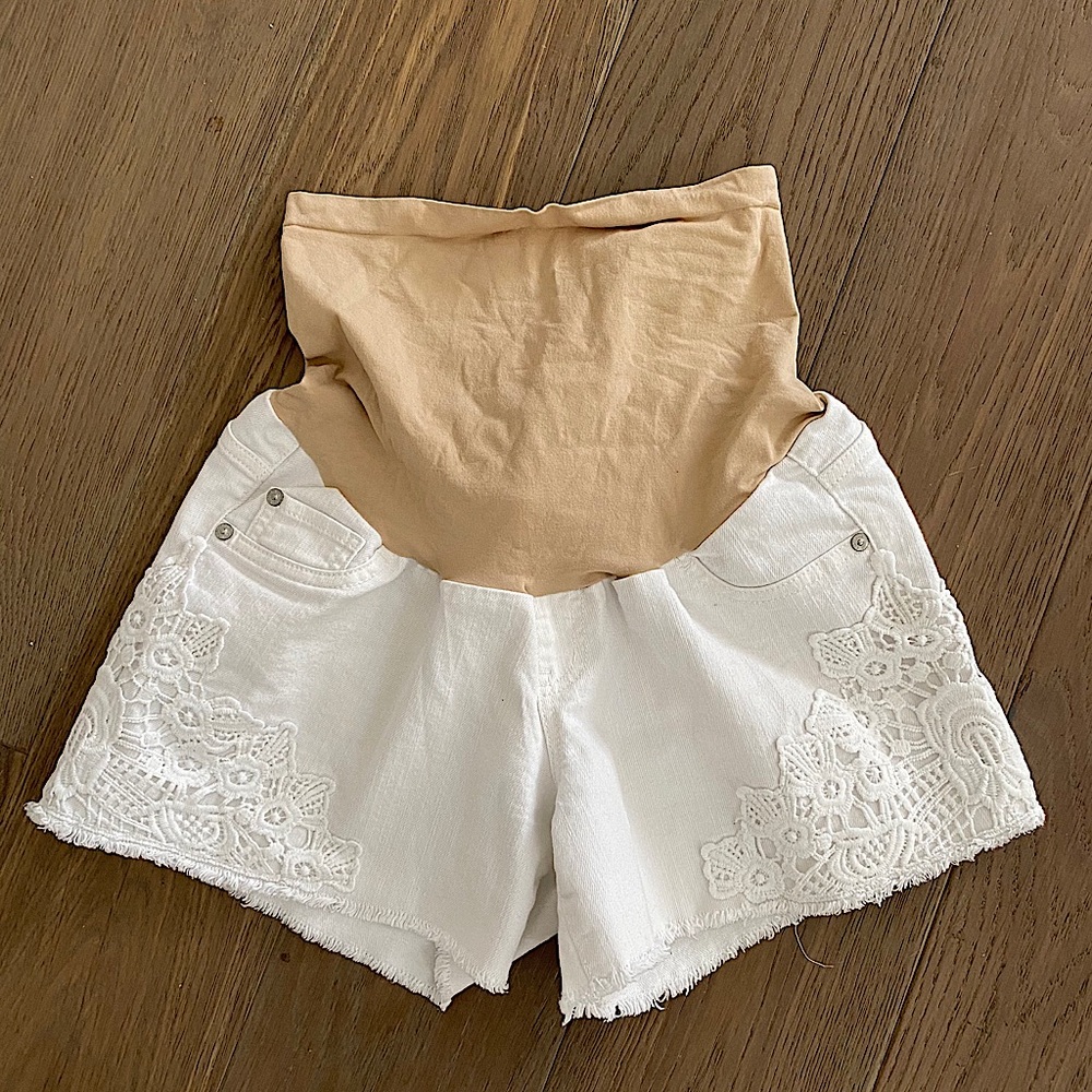 Indigo Blue Maternity Shorts
